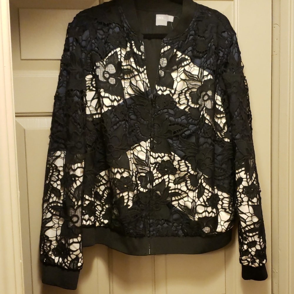 Floral overlay jacket